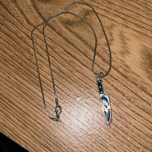 Ghost Face knife necklace